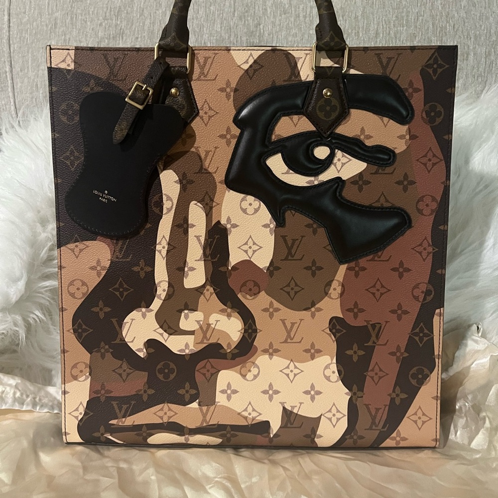 Louis Vuitton /KidSuper Collab Tote Bag with hang tag.